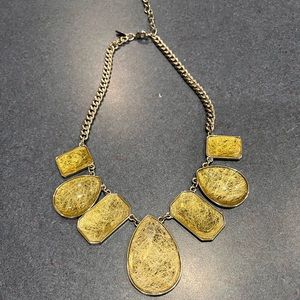 New York And Company Green/ yellow Stone Necklace